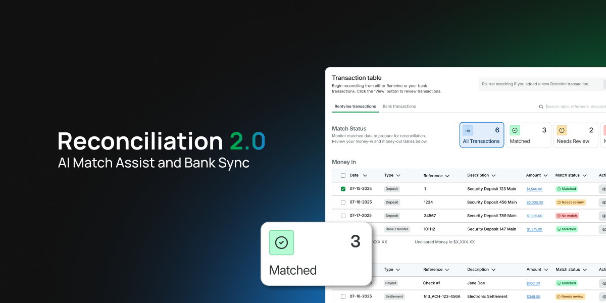 AI-Powered Trust Account Reconciliation for Property Managers: What's New in Rentvine Reconciliation 2.0