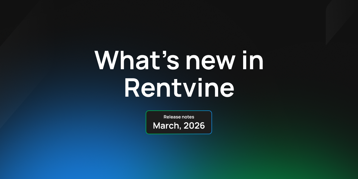 New RentFinder Integration, Mobile Listing Enhancements, and Maintenance Fixes
