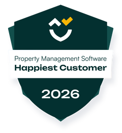 PropertyManagement.com Happiest Customer badge