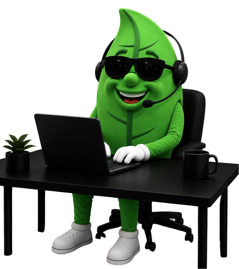 Vinnie AI support representative at a desk